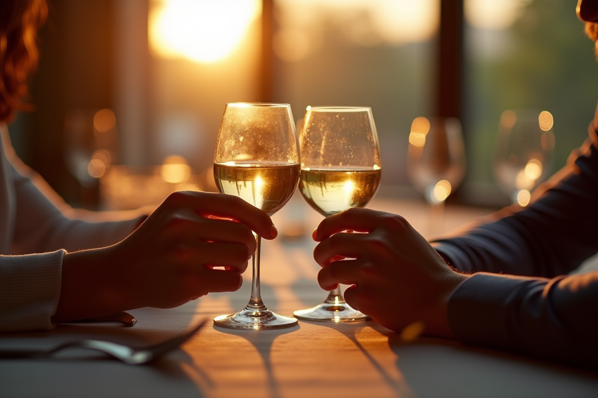 Dîner élégant pour anniversaire de mariage de 46 ans